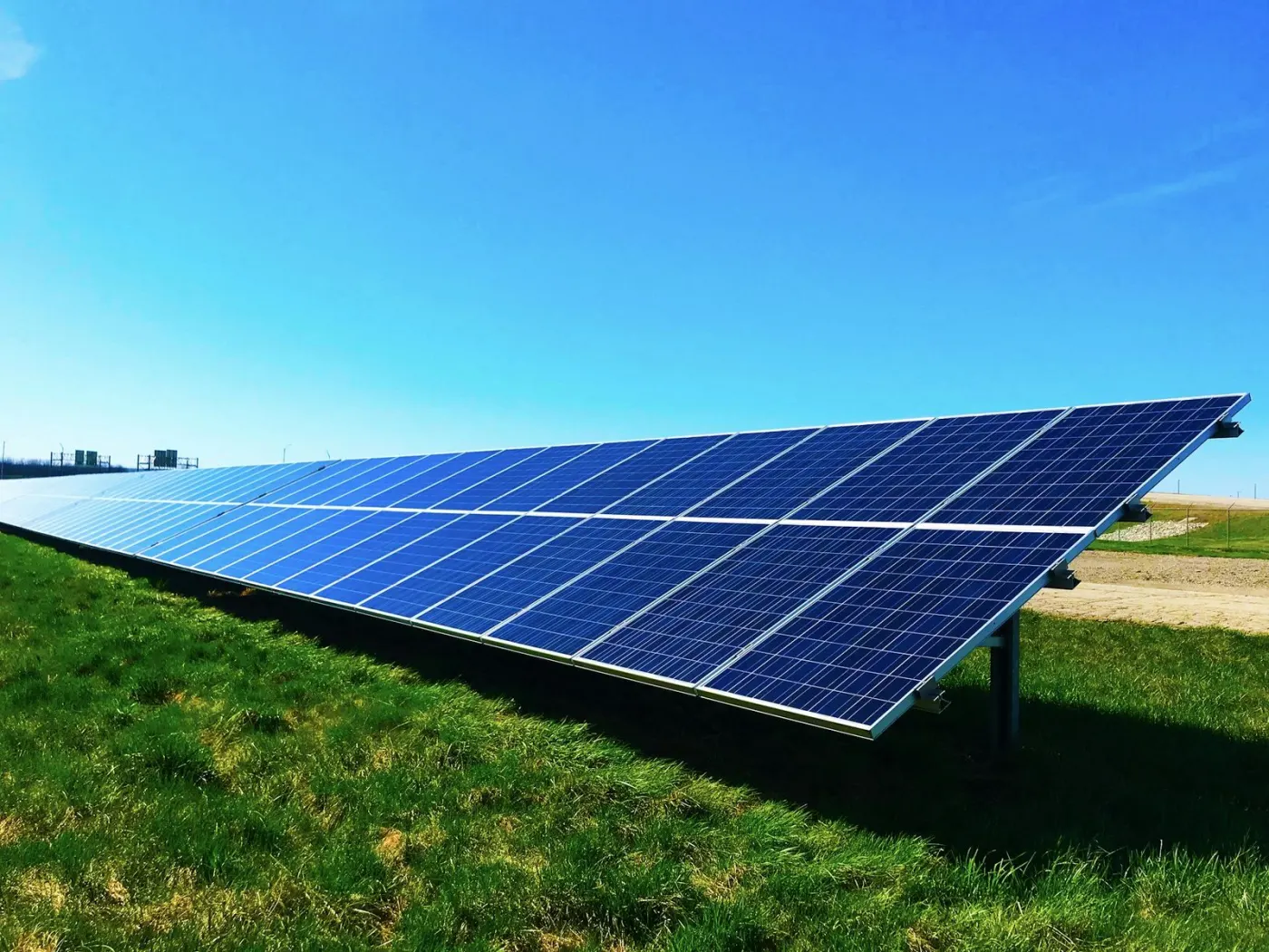 Ground-mounted solar array